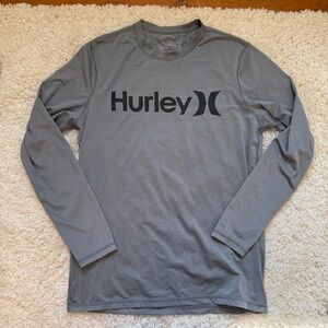 Hurley Men's One & Only Hybrid Surf Rash Guard Shirt. Size Medium. FAIR shape.